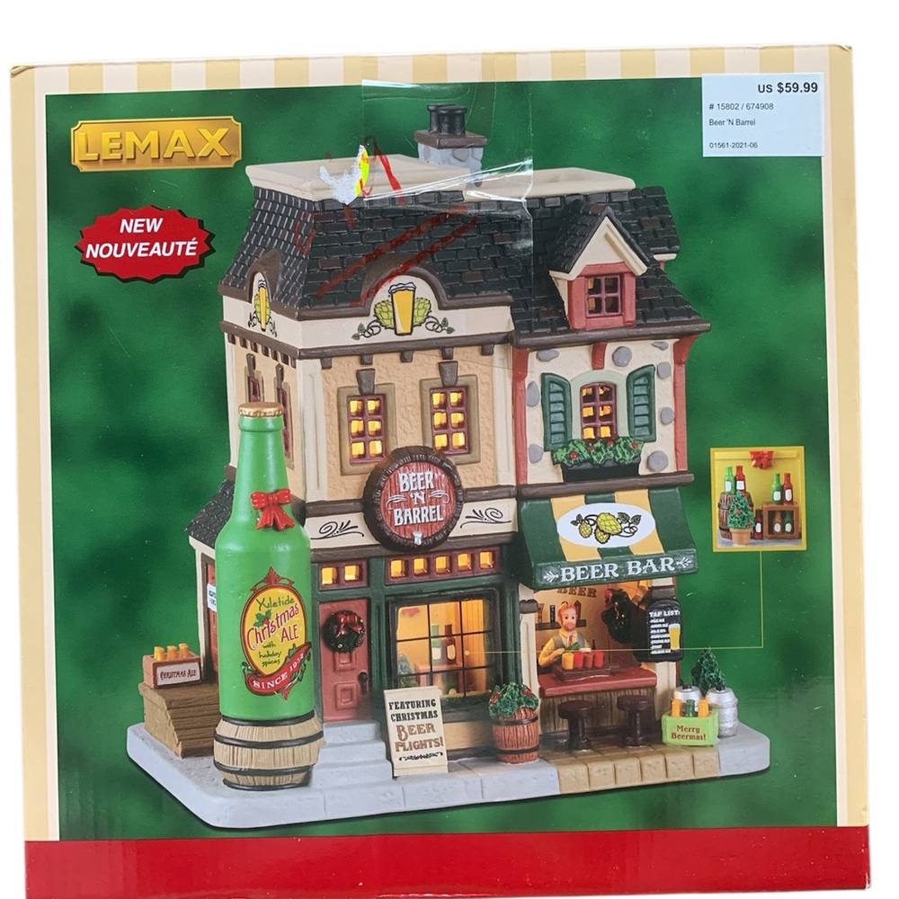 LEMAX CHRISTMAS VILLAGE HOUSE‎ 2021 - BEER N BARREL #15802